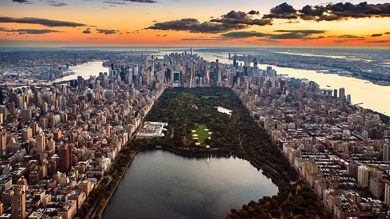 New York City edge of Central Park
