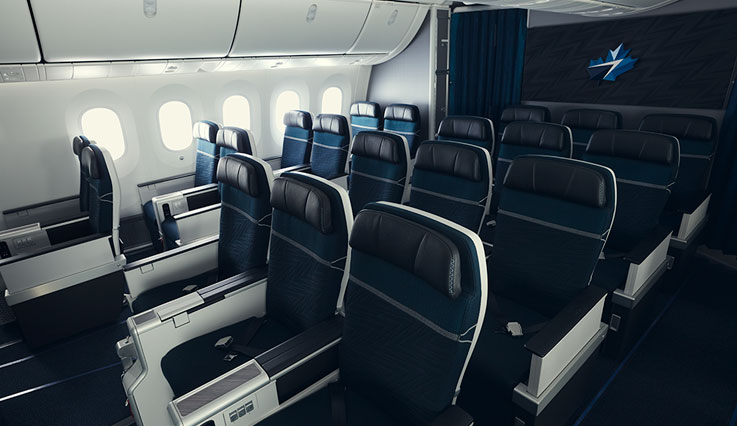 787 Premium cabin seats