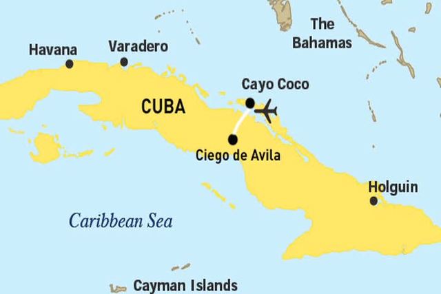 map of cuba showing cayo coco Cayo Coco Cuba Caribbean Westjet Official Site map of cuba showing cayo coco
