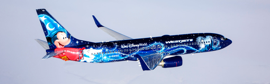 Disney Magic Plane in profile