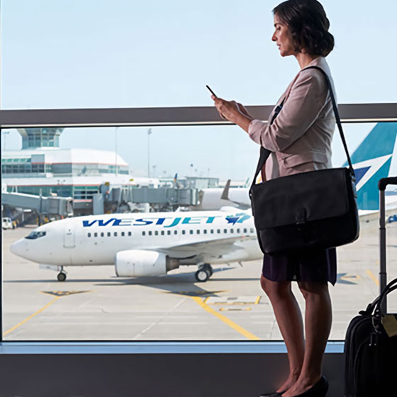 Business Traveller Woman in Airport