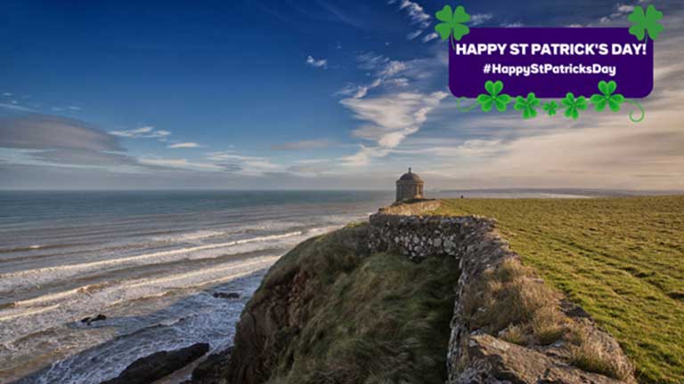 Le temple de Mussenden Temple, comté de Derry-Londonderry