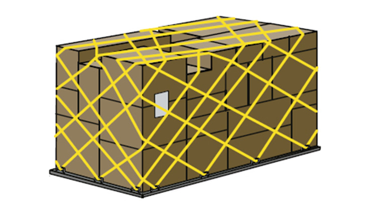 LD11 (PLA) cargo shipment bundled as single unit
