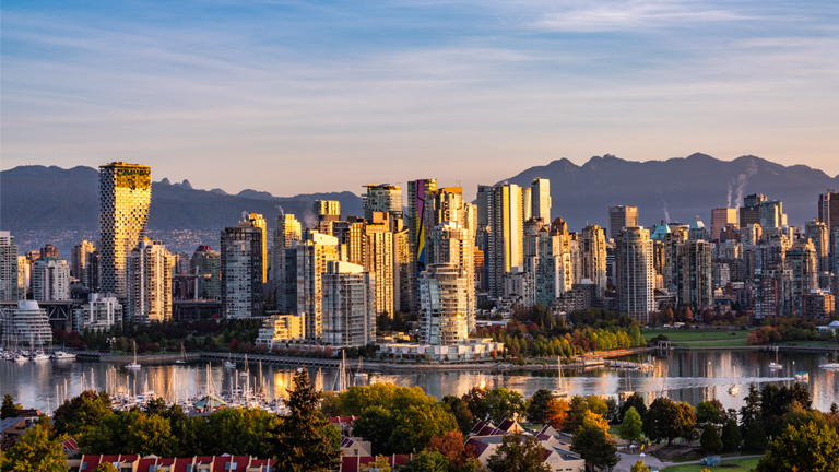 View of downtown Vancouver