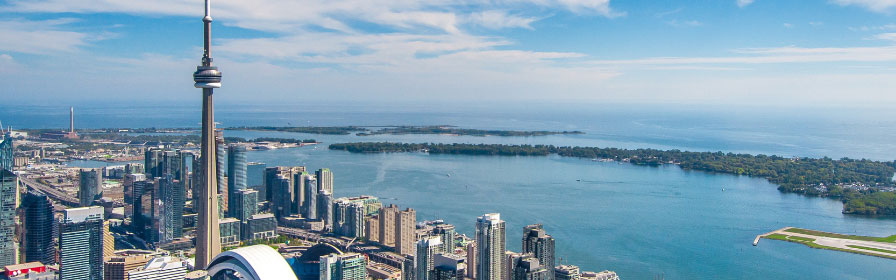 Vue de la tour CN de Toronto
