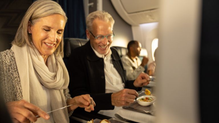 Guests in premium cabin