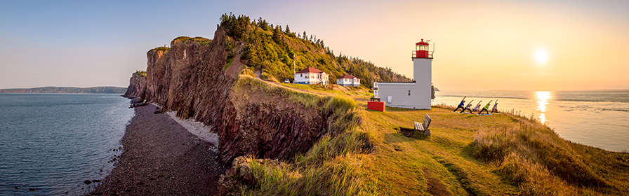 Atlantic Canada coastline and cliffs 