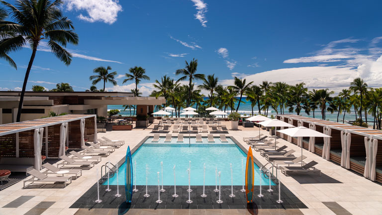 Waikiki Beach Marriott pool view