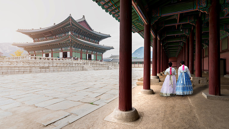 A temple in Seoul, Korea