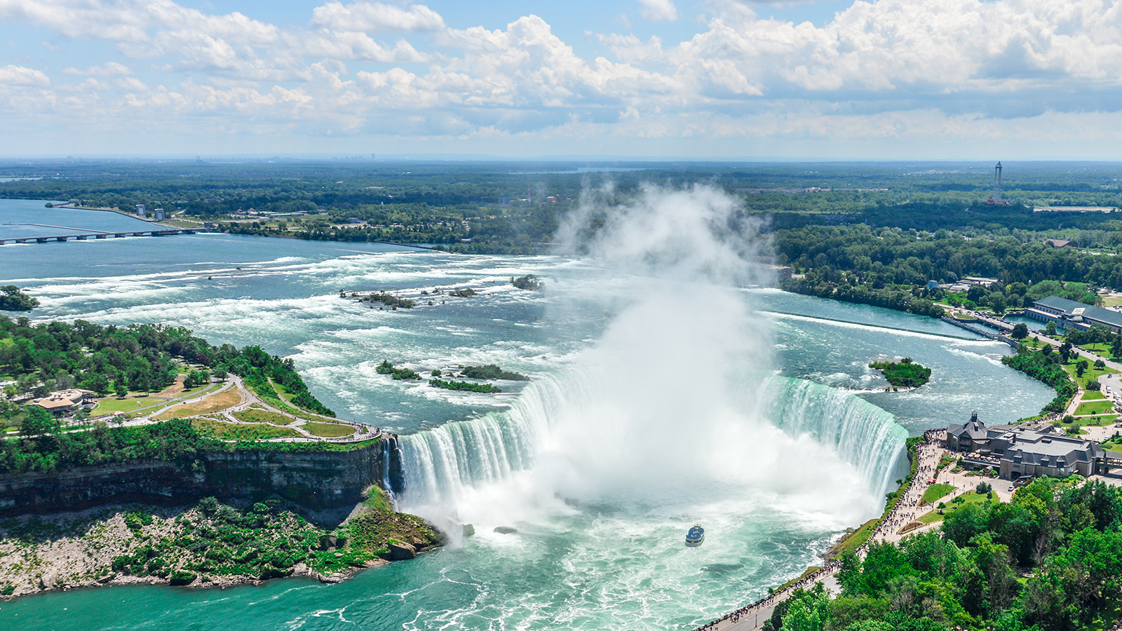 Ariel view of Niagara Falls