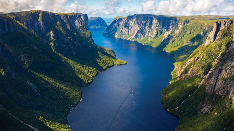 Aerial view of Gros Morne National Park