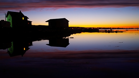 gander-newfoundland_night-waterfront-sunset