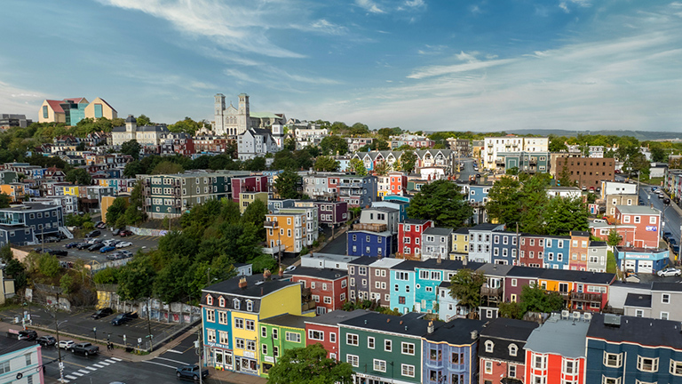 Cityscape of St Johns 