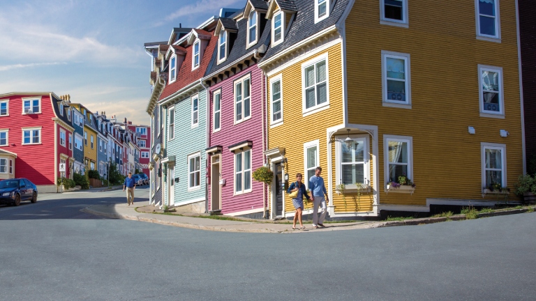 Maisons colorées à St. John’s