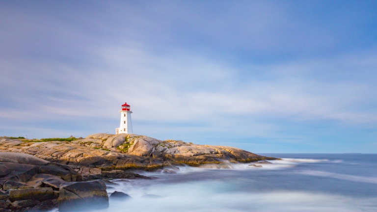 Lighthouse on Nova Scotia coast