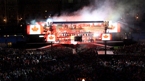 Canada Day concert on Parliament Hill