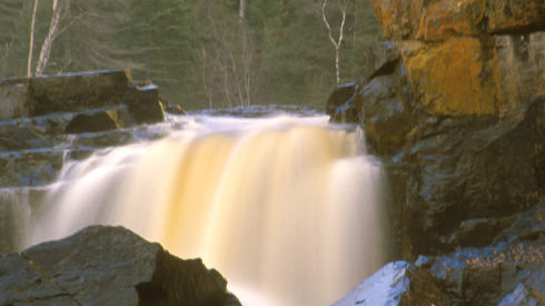 Middle Falls at Pigeon River provincial park