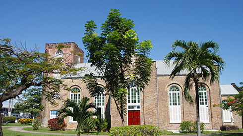 Saint Johns Church Anglican near Belize City in the daytime