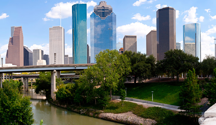 Houston city view 