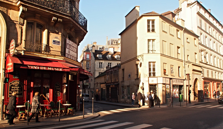 City streets of Paris