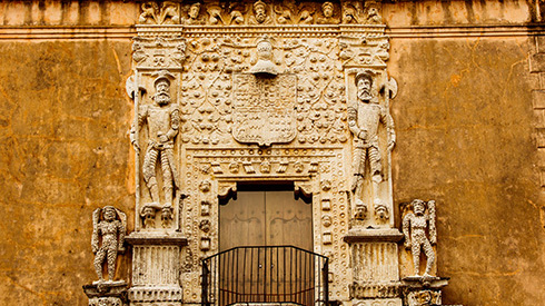 Entrance to Casa de Montejo in Merida