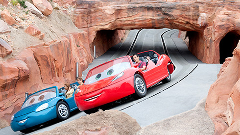 L'attraction Radiator Springs Racers à Cars Land