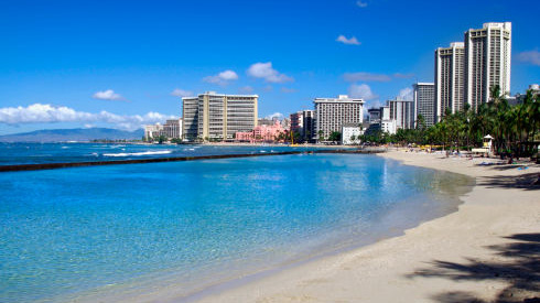 Waikiki Beach hotels, Honolulu, Hawaii