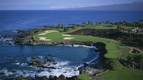Golf course, Mauna Lani, Kona, Hawaii