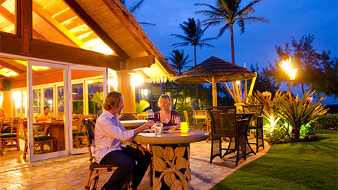 Outdoor dining, Lihue, Kauai