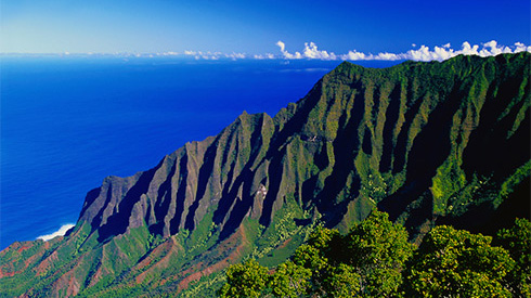 Scenic view from Kalalau Lookout, Wainiha, Kauai