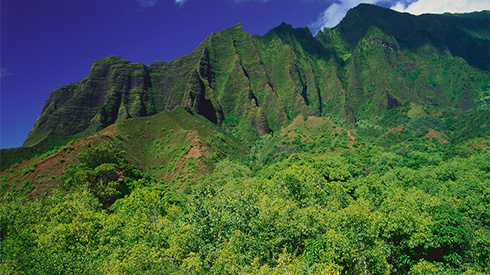 Napali Coast Mountains, Kauai, Hawaii