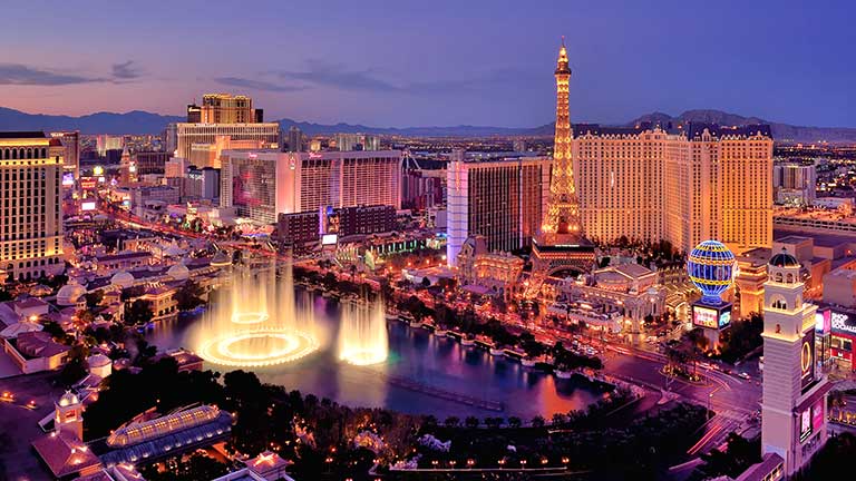 View of Las Vegas strip