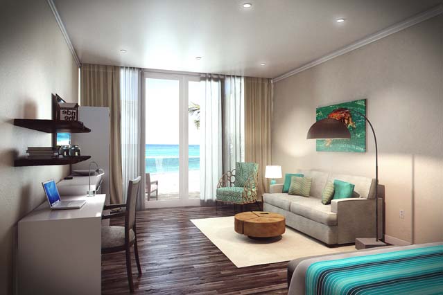 Showing slide 2 of 2 in image gallery, Luxury Oceanfront Junior suite