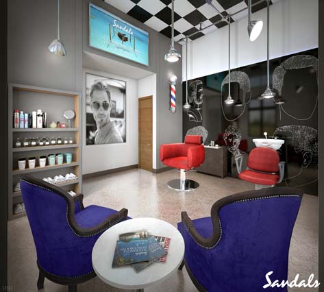 Barber shop- artist rendering