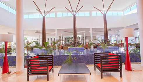 Lobby seating area