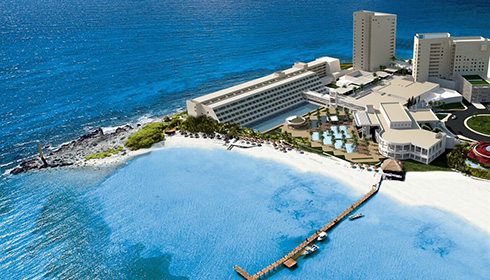 Vue aérienne du Hyatt Ziva Cancun