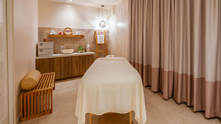 Spa massage room