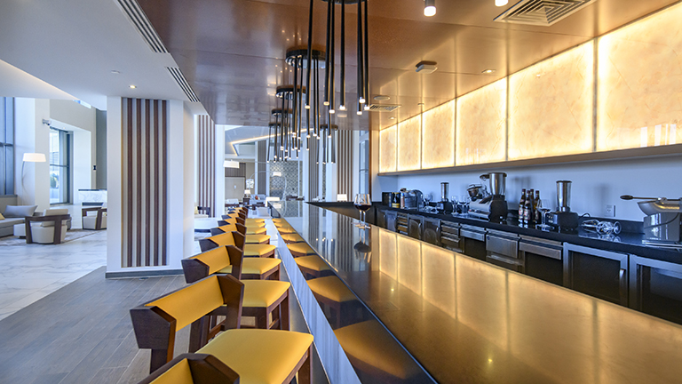 Bar à la réception 