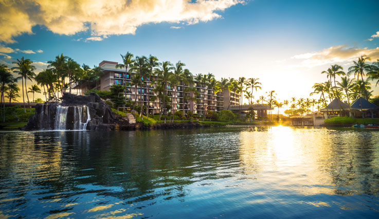 Lagoon at sunset