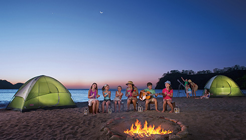 Camping sur la plage