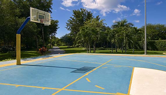 Terrain de basketball