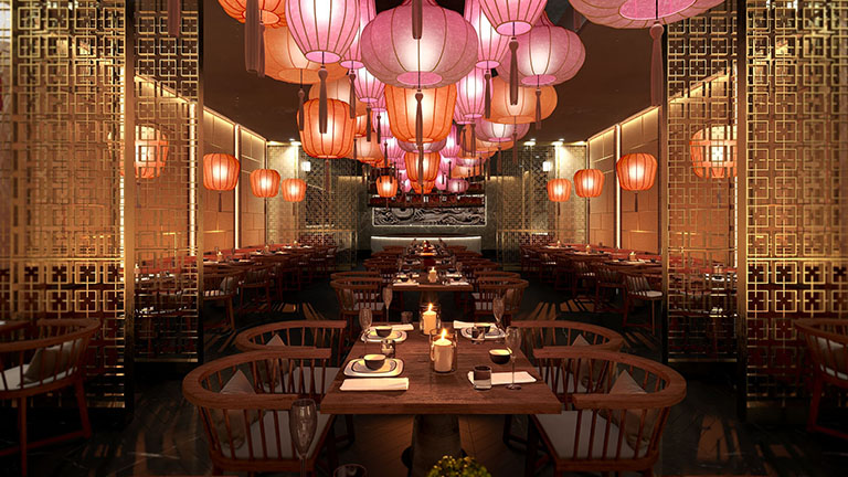 360 Asian Fusion Restaurant - artist rendering