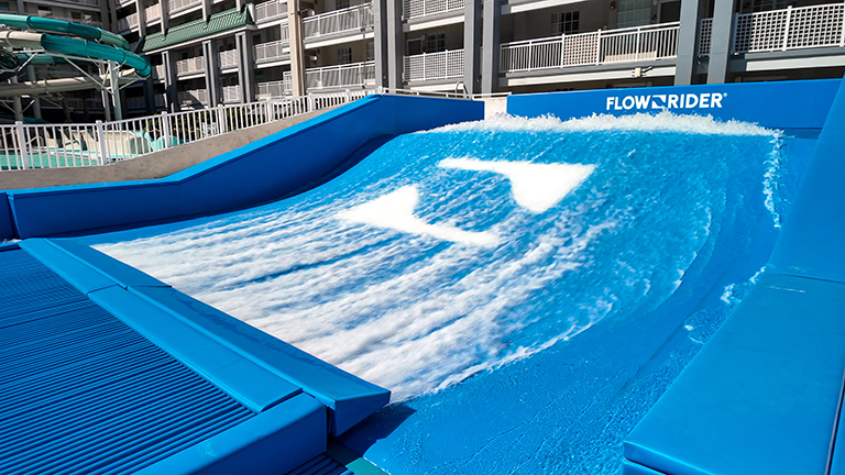 Flowrider at the Surf and Splash Waterpark