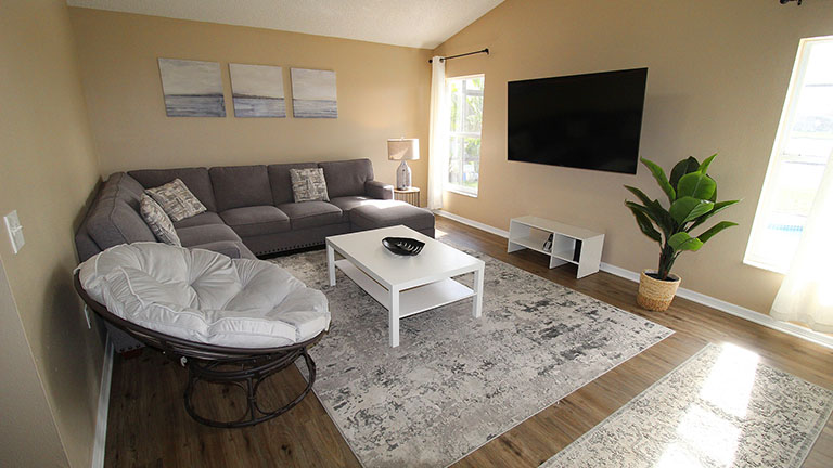 Gold living room