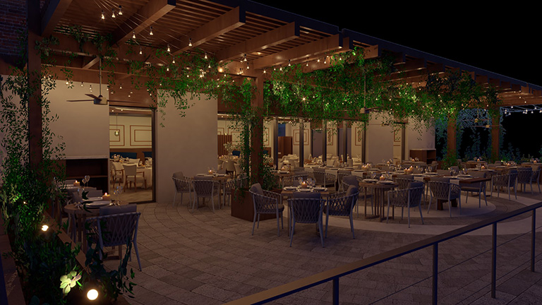 Portofino Restaurant - artist rendering