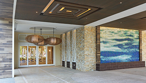 Exterior lobby entrance