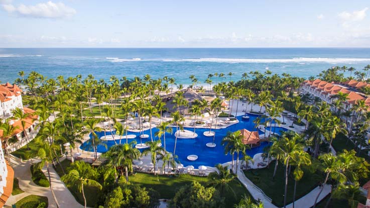 Pool aerial view