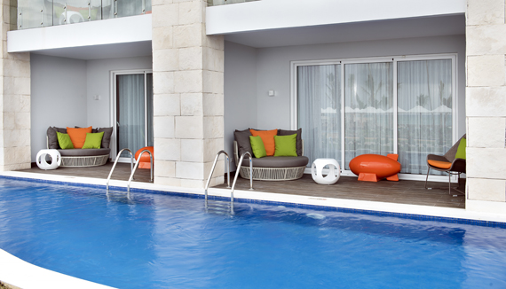 Suite Flat avec accès direct à la piscine - piscine