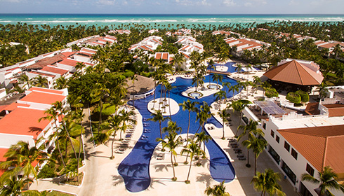 Pool aerial view