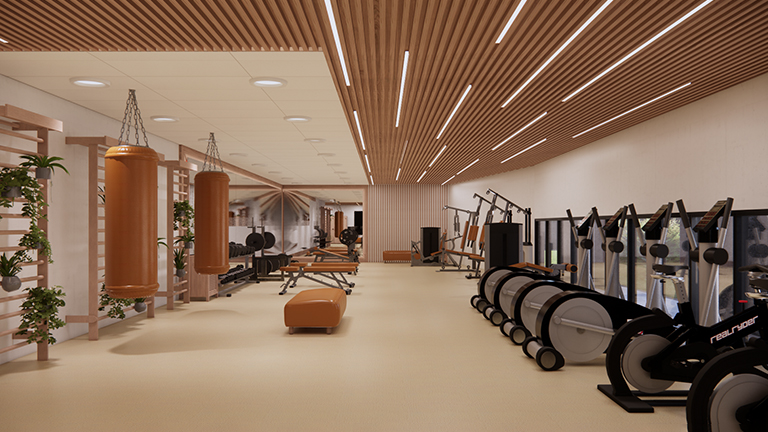 Fitness Center- artistic rendering